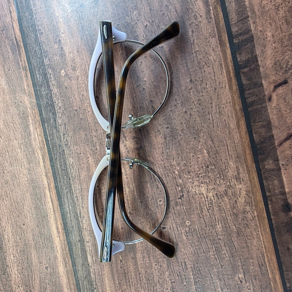 Ray-Ban RB 4246-V 5240 Clubround Tortoise Lavender Eyeglass Frames 47-19-140 - Picture 7 of 8